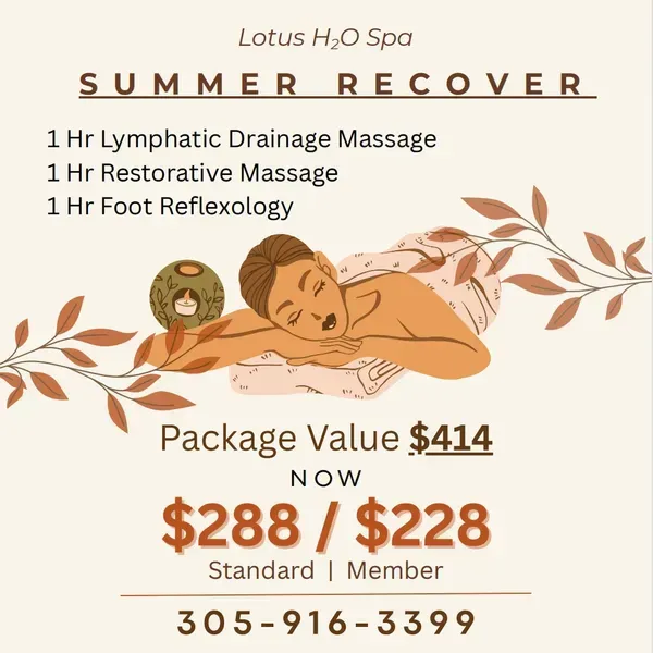 Lotus H2O Spa Summer Recovery Special
